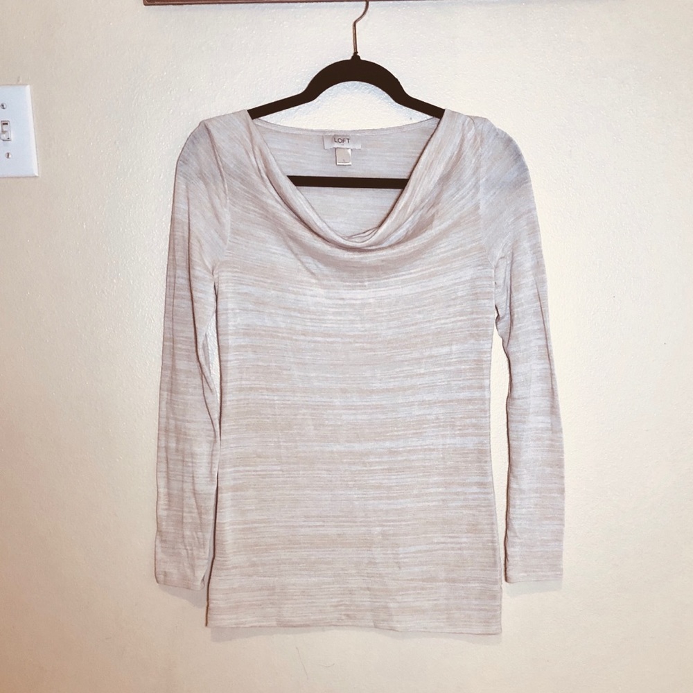 💕Loft Long Sleeve Cowl Neck Pullover Tunic Top💕